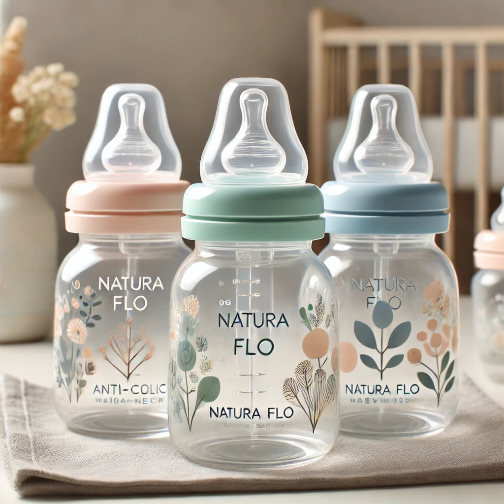feeding bottles Anti-Colic Wide Neck Natura Flo Baby Feeding